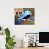 Poster Baleine bleue à Catoosa (Bureau à domicile)