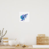 Poster Baleine colorée Art aquarelle (Cuisine)