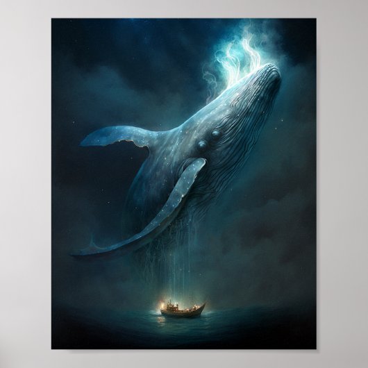 Poster Baleine Dans Le Ciel L'Art Imaginaire (Devant)