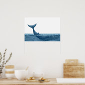 Poster Baleine dans l'océan Petites (Cuisine)