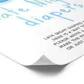 Poster Baleine d'aquarelle - Late Night couches (Coin)