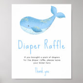 Poster Baleine d'aquarelle - Raffin de couches (Devant)