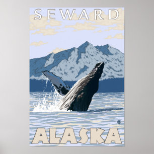 Poster Baleine de bosse - Seward, Alaska