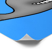 Poster Baleine drôle (Coin)