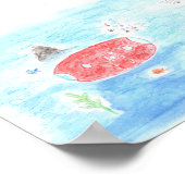 Poster Baleine et Red Runner chantant (Coin)