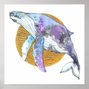 Poster Baleine Fly