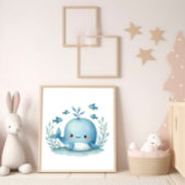 Poster Baleine heureuse