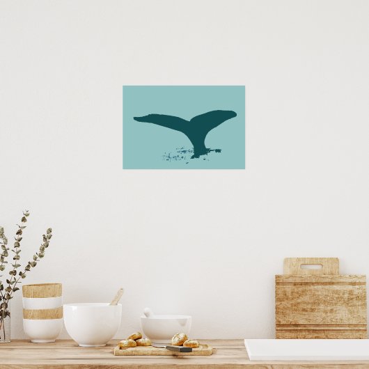 Poster Baleine pour murs (Cuisine)