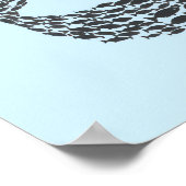 Poster Baleine silhouette (Coin)