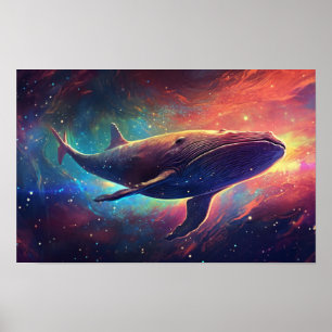 Poster Baleine spatiale