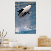 Poster Baleine tueuse sautant hors de l'eau (Cuisine)