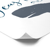 Poster Baleine Vintage du jour (Coin)