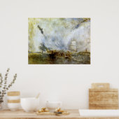 Poster Baleiniers par Joseph Mallord Turner (Cuisine)
