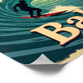 Poster Bali Bliss – Un Paradis Rétro Surf (Coin)