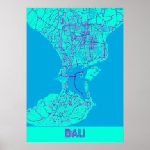 Bali - Indonésie Galaxy City Map