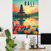 Poster Bali Indonésie Voyages (Bureau à domicile)