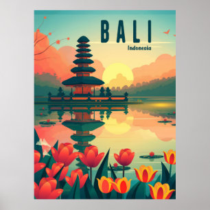 Poster Bali Indonésie Voyages