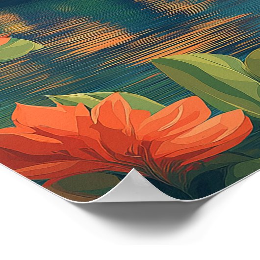 Poster Bali Paradise : Le mont Majestic Meru (Coin)