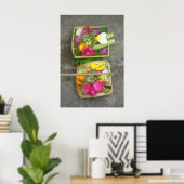 Poster Balinais Avec Paniers (Bureau à domicile)