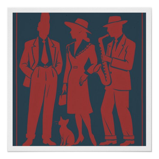 Poster Balise cadeau Zazous (Devant)