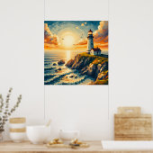 Poster Balise côtière (Cuisine)