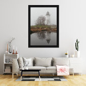 Poster Balise dans le brouillard