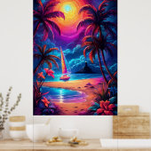 Poster Balise de bord de mer Neon 2 (Cuisine)