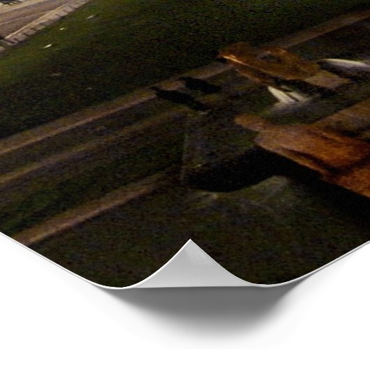 Poster Balise de ville (Coin)