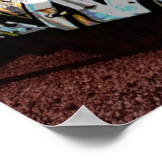 POSTER BALISE GRAFFITI (Coin)