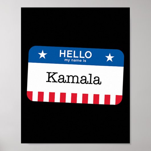 Poster Balise Harris 2024 Dernier Minute Costume kamala N (Devant)