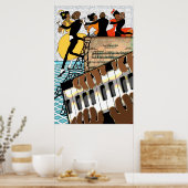 Poster Ball de bébé de jazz (Cuisine)