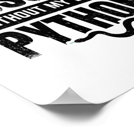 Poster Ball Python | Cadeau pour animaux de compagnie de  (Coin)