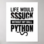 Poster Ball Python | Cadeau pour animaux de compagnie de  (Devant)