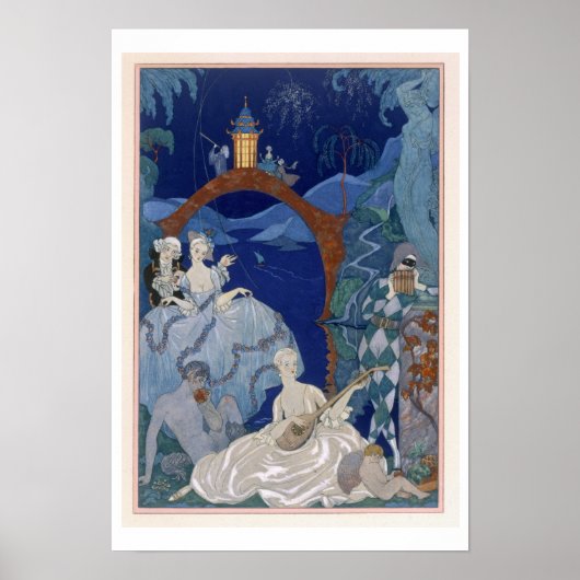 Poster Ball Under the Blue Moon, illustration pour 'Fetes (Devant)