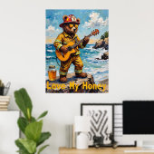 Poster Ballade de front de mer : Ours de la mer (Bureau à domicile)