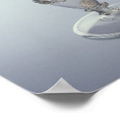 Poster Balle avec bol d'entonnoir rond (Coin)