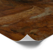 Poster Balle en baril dans une forêt de neige par E. John (Coin)