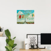 Poster Ballerie au-dessus de Paris (Bureau à domicile)