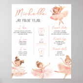 Poster Ballerina 1er anniversaire Jalon (Devant)