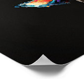 Poster Ballerina à éclaboussure de couleur surréelle (Coin)