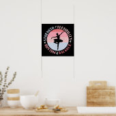 Poster Ballerina Ballet Dancer - Valeurs Mindset (Cuisine)