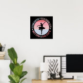 Poster Ballerina Ballet Dancer - Valeurs Mindset (Bureau à domicile)