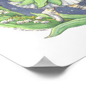 Poster Ballerina Bunny Imprimer Lily de la Vallée (Coin)