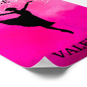 Poster Ballerina Dance Pink Ombre Sparkle (Coin)