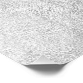 Poster Ballerina Dancer Metallic Grey Argent Turquoise (Coin)