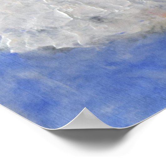 Poster Ballerina dansant dans les nuages (Coin)