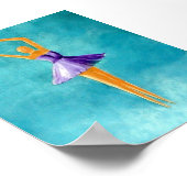 Poster Ballerina dansante, violet (Coin)