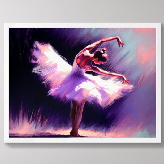 Poster Ballerina Danseuse Possédant Un Dessin Pastel Viol