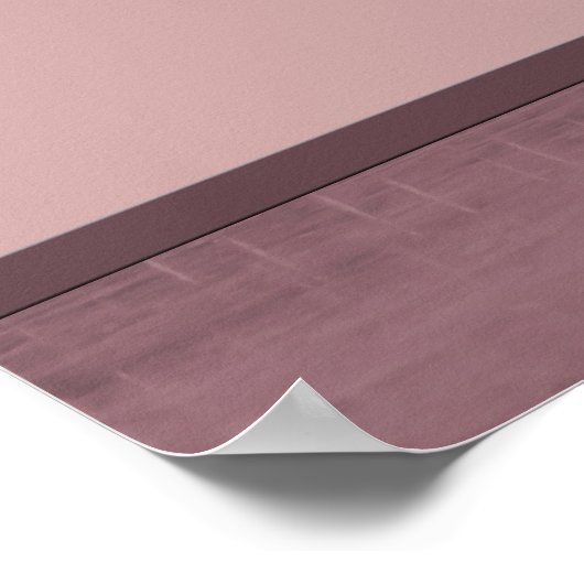 Poster Ballerina en blanc avec Rose rose (Coin)