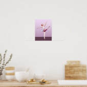 Poster Ballerina en rose et lavande (Cuisine)